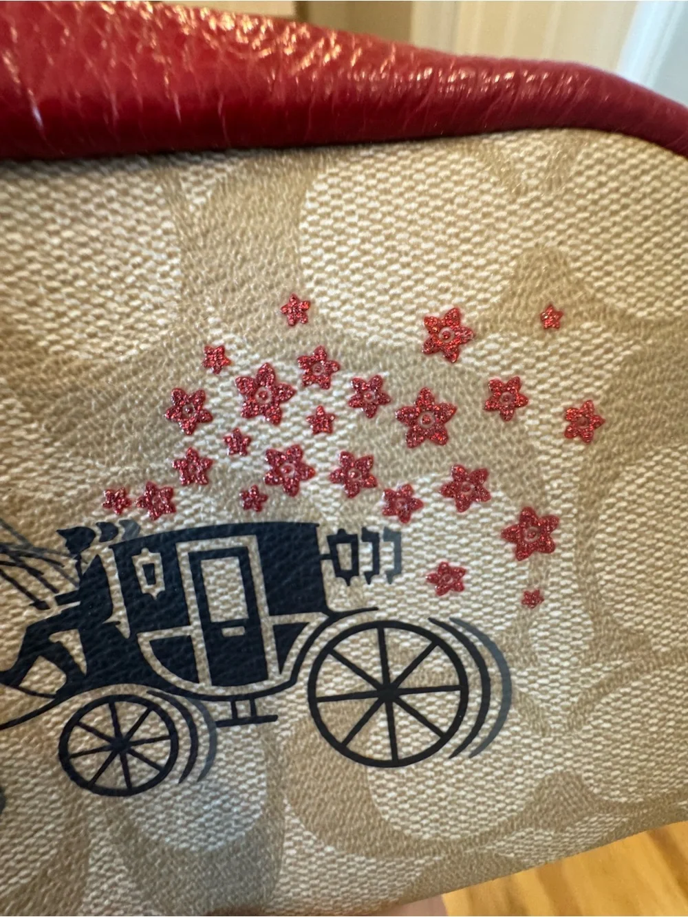 Coach Lunar New Year Boxy Cosmetic Case - Limited Edition - Ox & Carriage